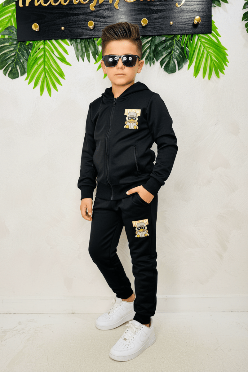 Tuta Orso Rapper Nera 108 - Piccole Canaglie - PC25712