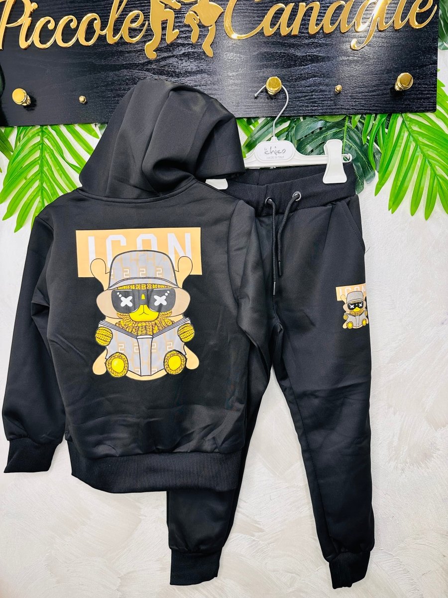 Tuta Orso Rapper Nera 108 - Piccole Canaglie - PC25712