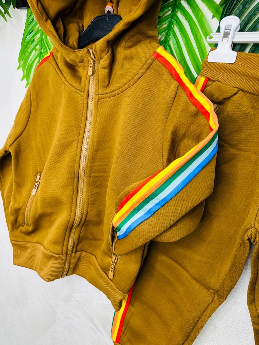 Tuta Sprint Multicolor Biscotto Felpata - Piccole Canaglie - PC23348