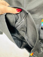 Tuta Sprint Multicolor Nera Felpata - Piccole Canaglie - PC23337