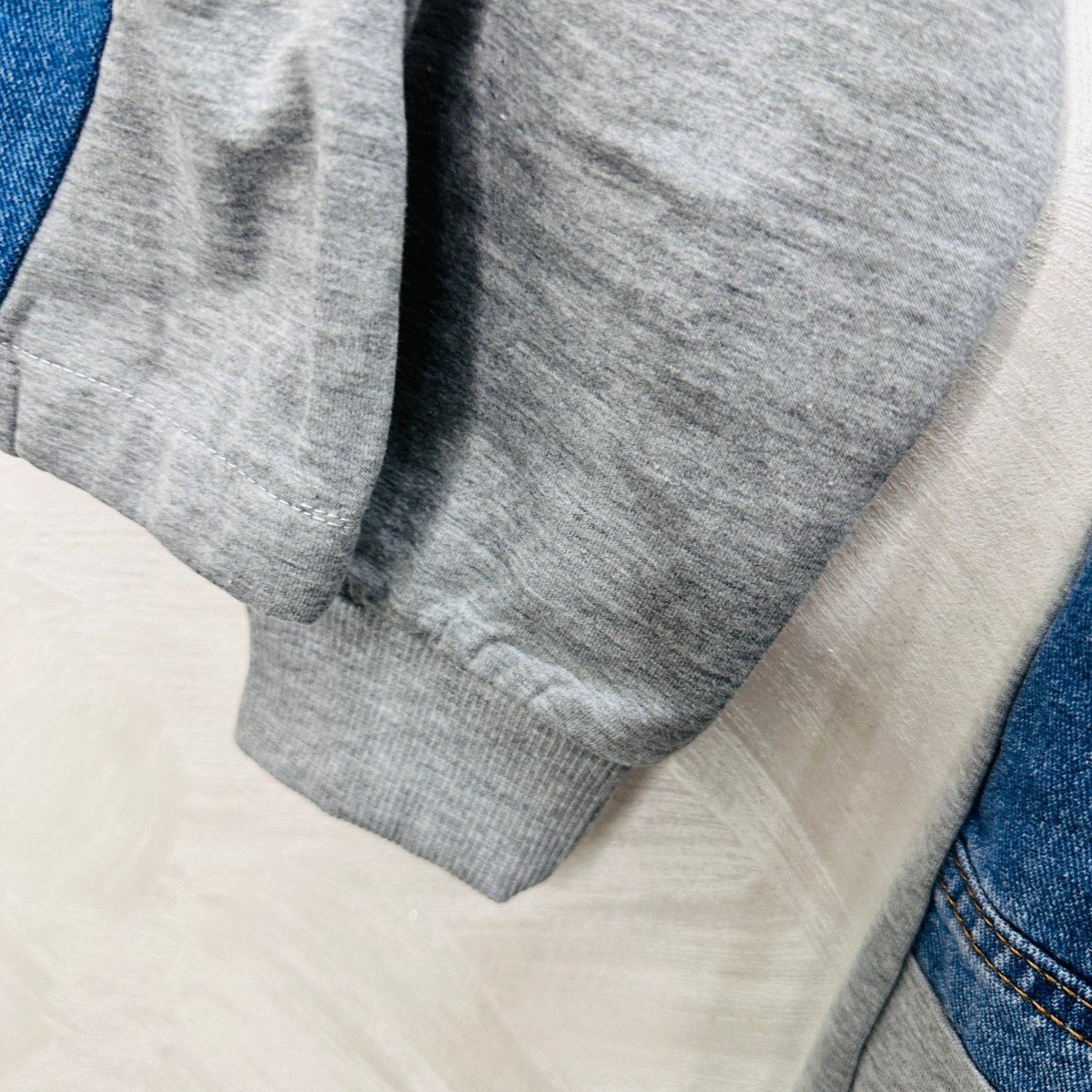 Tuta Style Denim Grigia Felpata - Piccole Canaglie - PC22685