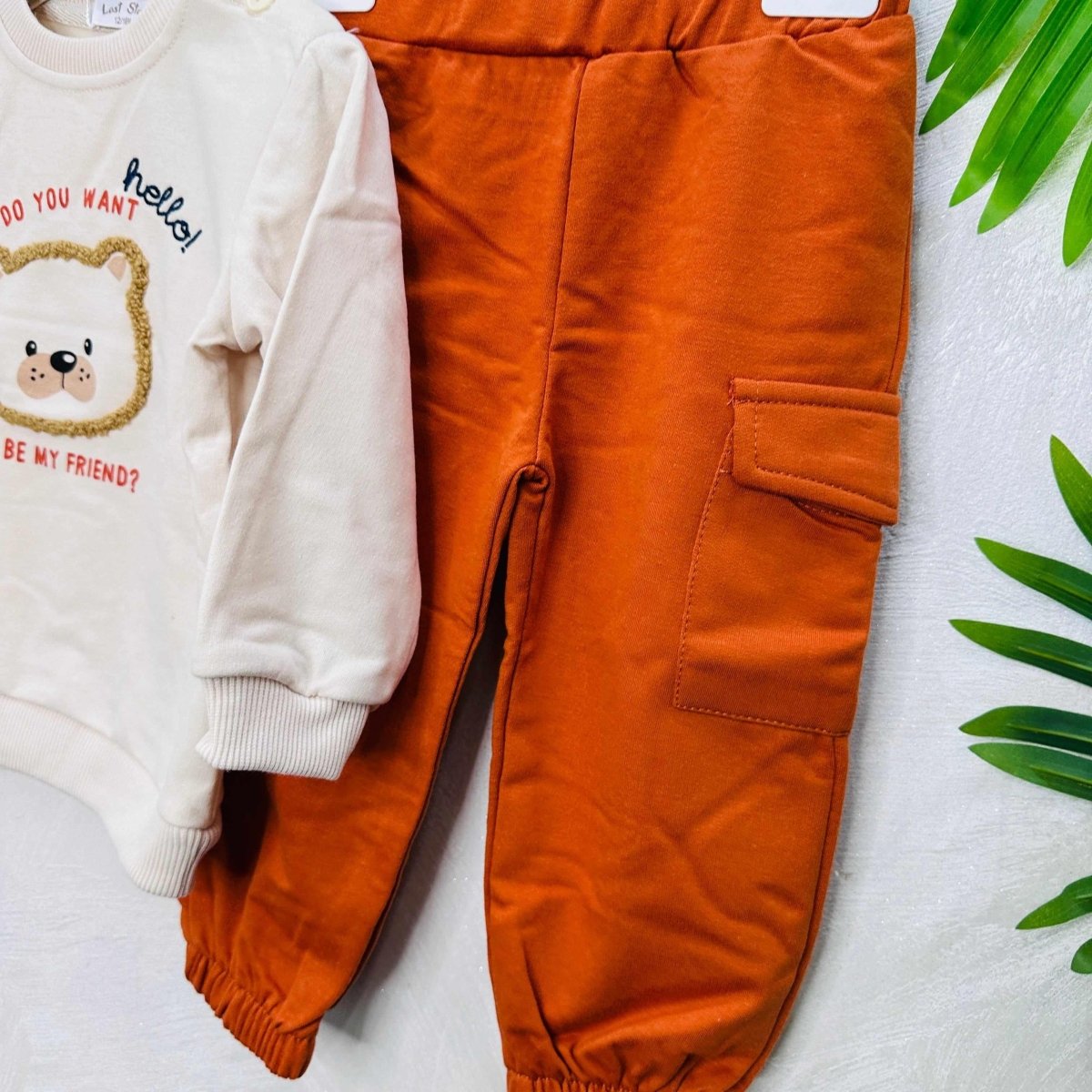 Tuta Teddy Arancio - Piccole Canaglie - PC22257