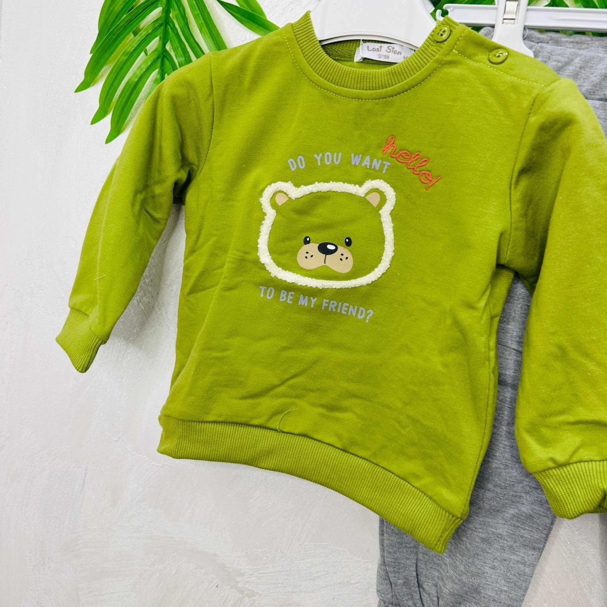 Tuta Teddy verde mela - Piccole Canaglie - PC22261