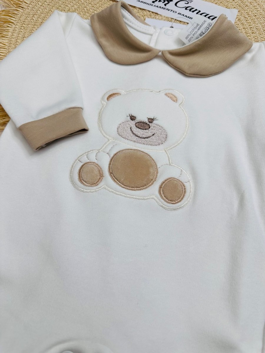 Tutina Caldo cotone orso neutro 30414 - Piccole Canaglie - PC23804