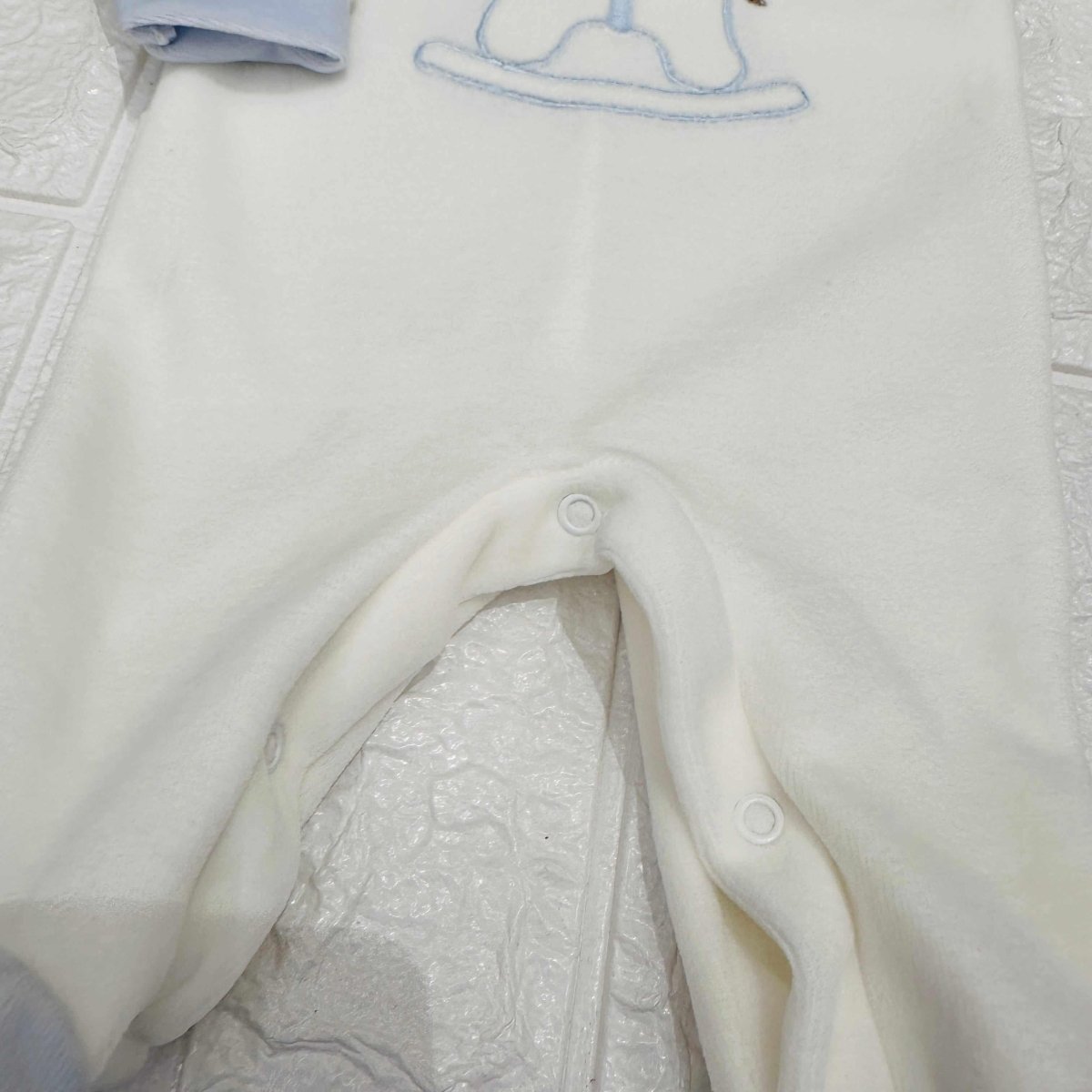 Tutina cavallino ciniglia celeste - Piccole Canaglie - 