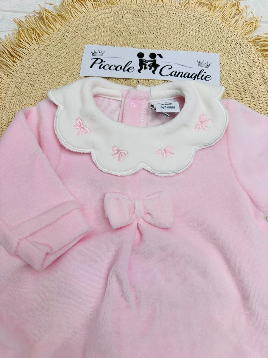 Tutina ciniglia batuffoli i B54810F rosa - Piccole Canaglie - PC29817