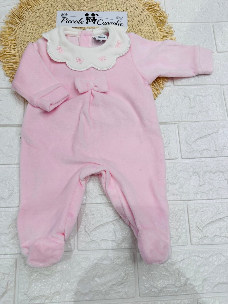 Tutina ciniglia batuffoli i B54810F rosa - Piccole Canaglie - PC29817