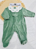 Tutina ciniglia batuffoli i B54810F verde - Piccole Canaglie - PC29811