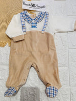 Tutina ciniglia bretelle - Piccole Canaglie - PC24275