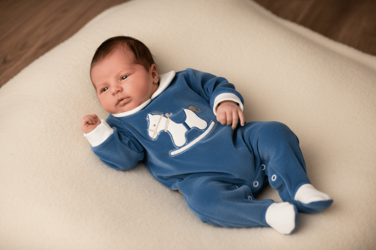 Tutina ciniglia cavallino blu 30412 - Piccole Canaglie - PC24516