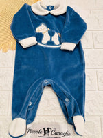 Tutina ciniglia cavallino blu 30412 - Piccole Canaglie - PC24516