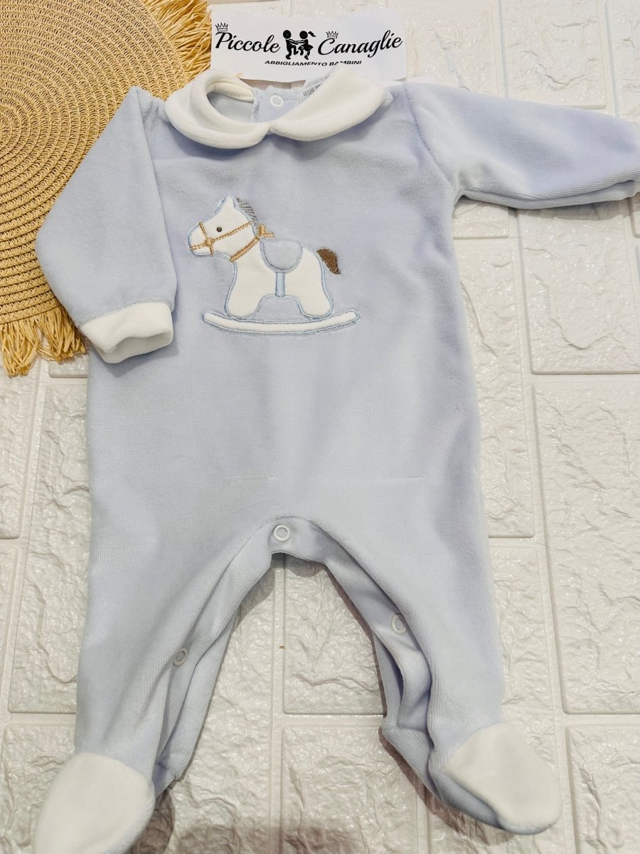 Tutina ciniglia cavallino celeste 30412 - Piccole Canaglie - PC24281