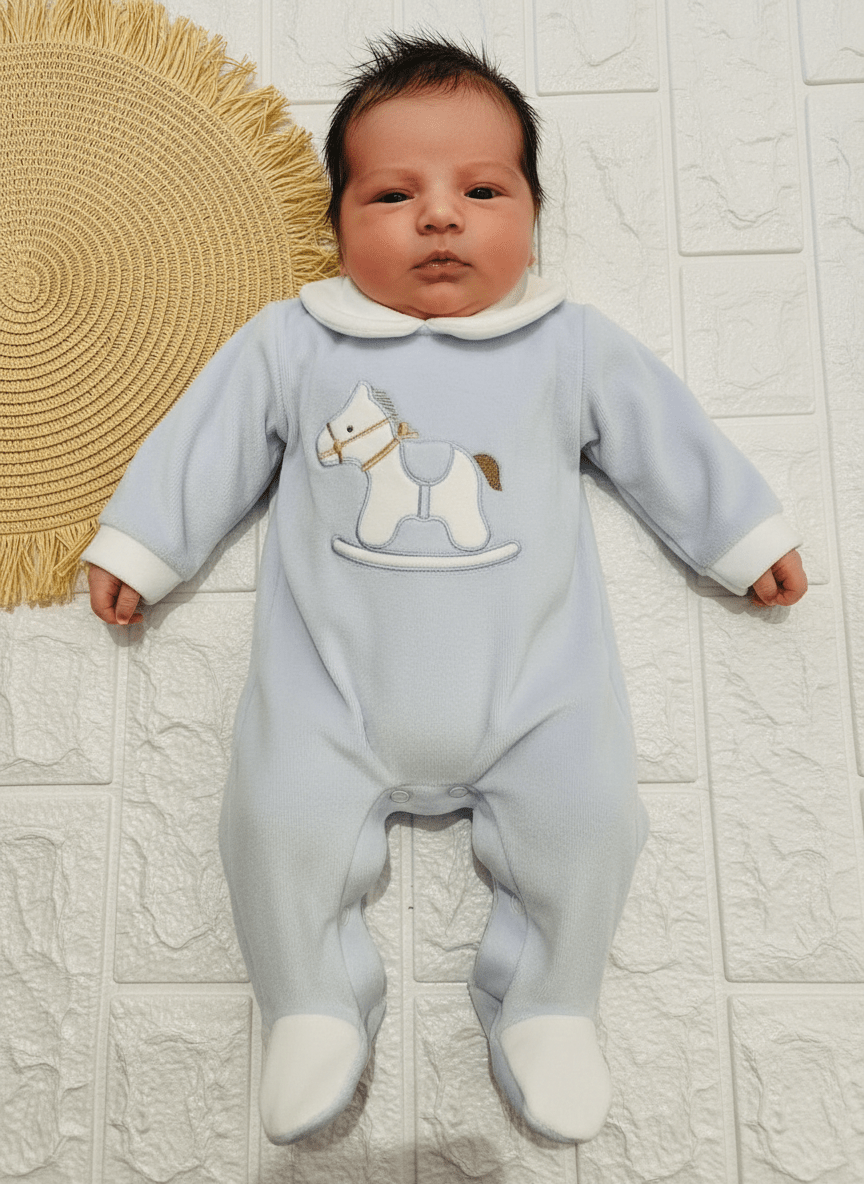 Tutina ciniglia cavallino celeste 30412 - Piccole Canaglie - PC24281