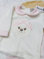 Tutina Ciniglia Completo Orso Fascia Fiocco Rosa 30508 - Piccole Canaglie - PC28603