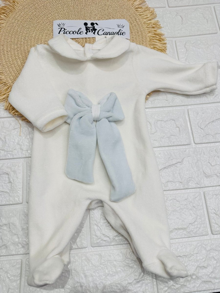 Tutina ciniglia favoletta fiocco celeste Fav0199 - Piccole Canaglie - PC29969