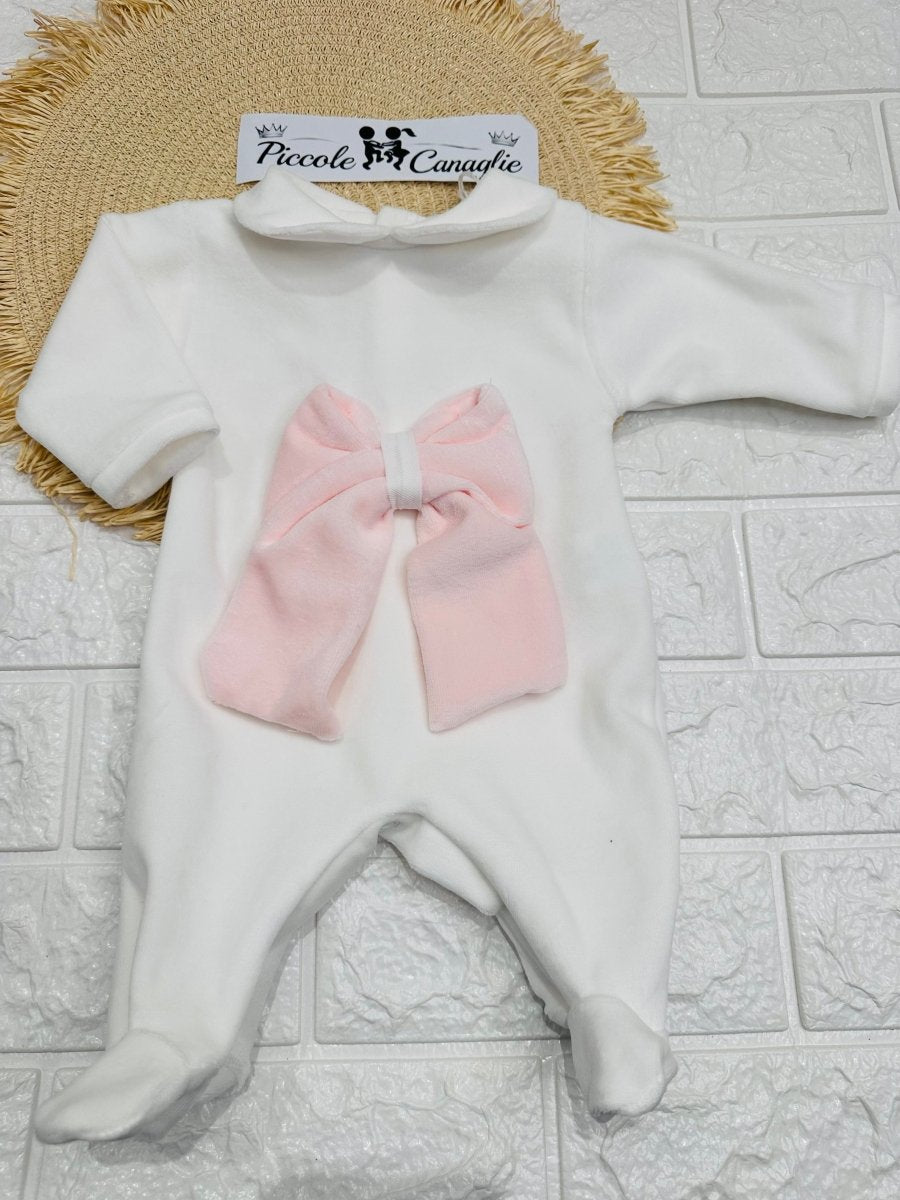 Tutina ciniglia favoletta fiocco rosa Fav0199 - Piccole Canaglie - PC29970