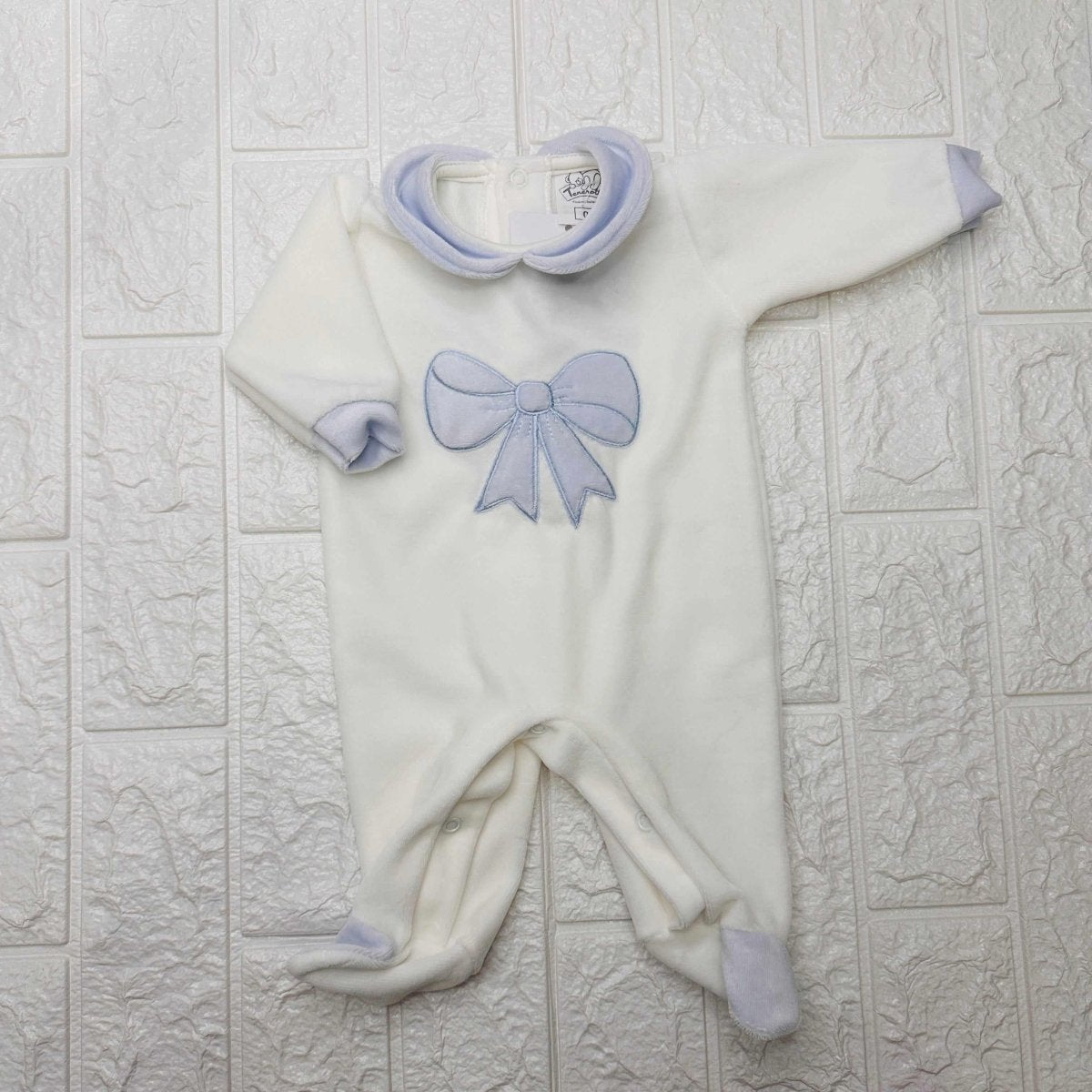 tutina ciniglia fiocco celeste - Piccole Canaglie - PC21308