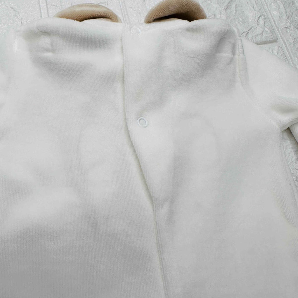 Tutina ciniglia fiocco panna 3041 - Piccole Canaglie - PC20814