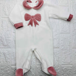 Tutina ciniglia fiocco rosa antico 30413 - Piccole Canaglie - PC20820