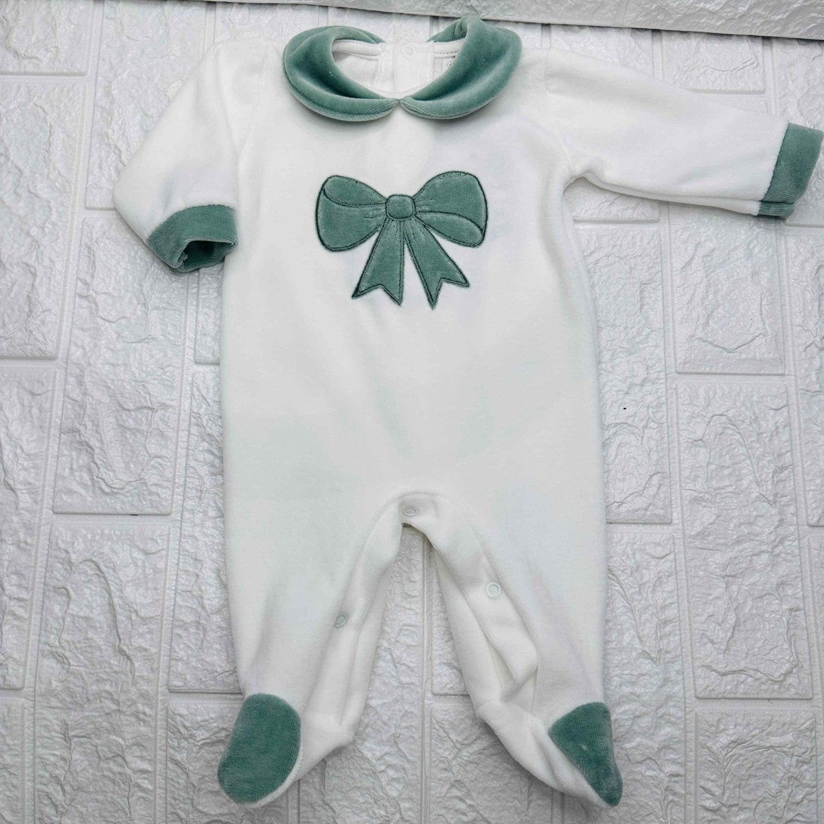 Tutina ciniglia fiocco Verde 30413 - Piccole Canaglie - PC20823