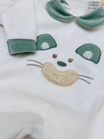 Tutina Ciniglia Gattino Coccoloso Verde 30515 - Piccole Canaglie - PC29801