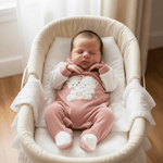 Tutina Ciniglia Orsetti Abbracci Rosa Antico 522 - Piccole Canaglie - PC29977