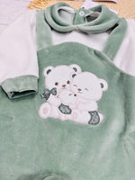 Tutina ciniglia orsetti Abbracci verde 522 - Piccole Canaglie - PC29974