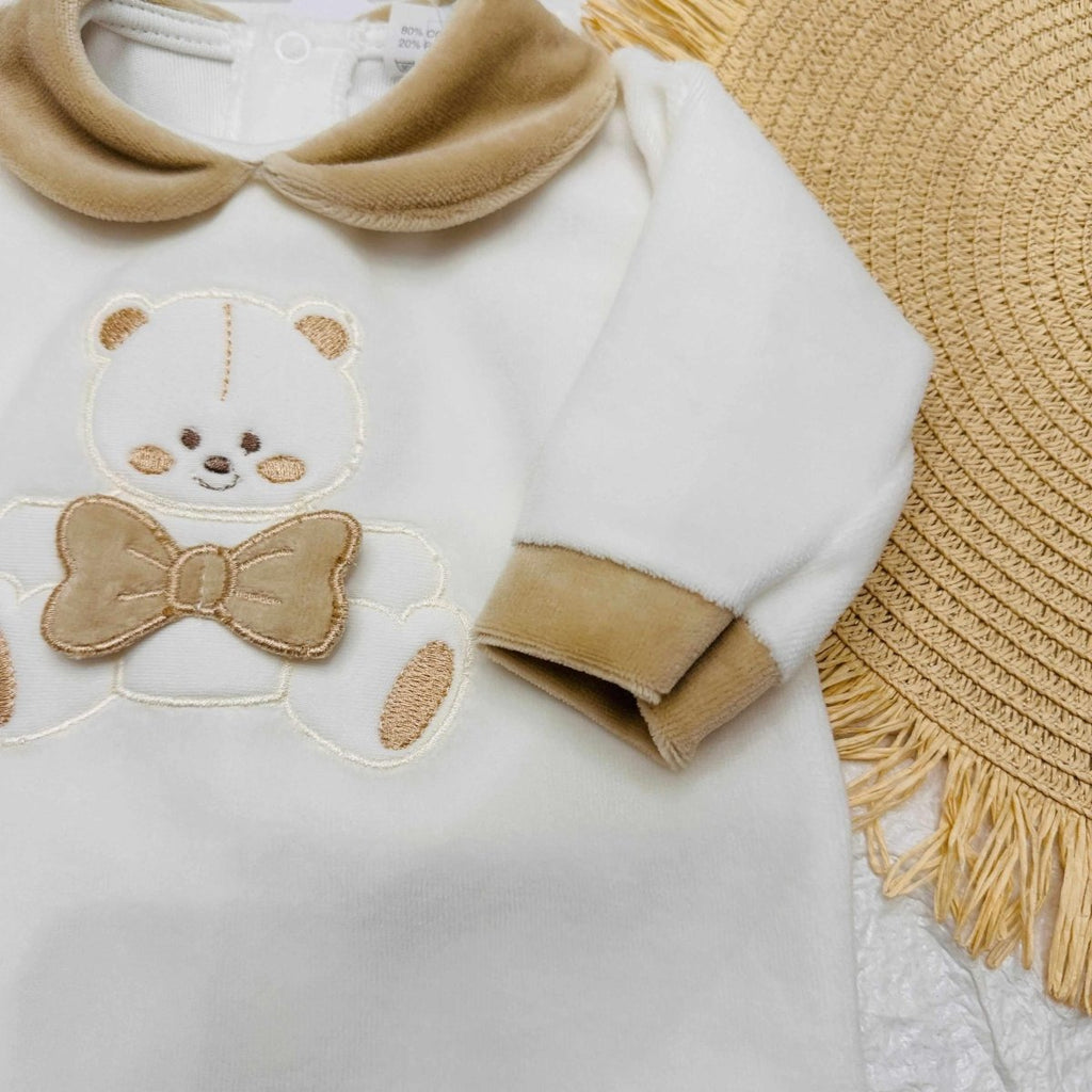 Tutina ciniglia orso bianco beige 30411 - Piccole Canaglie - PC22317