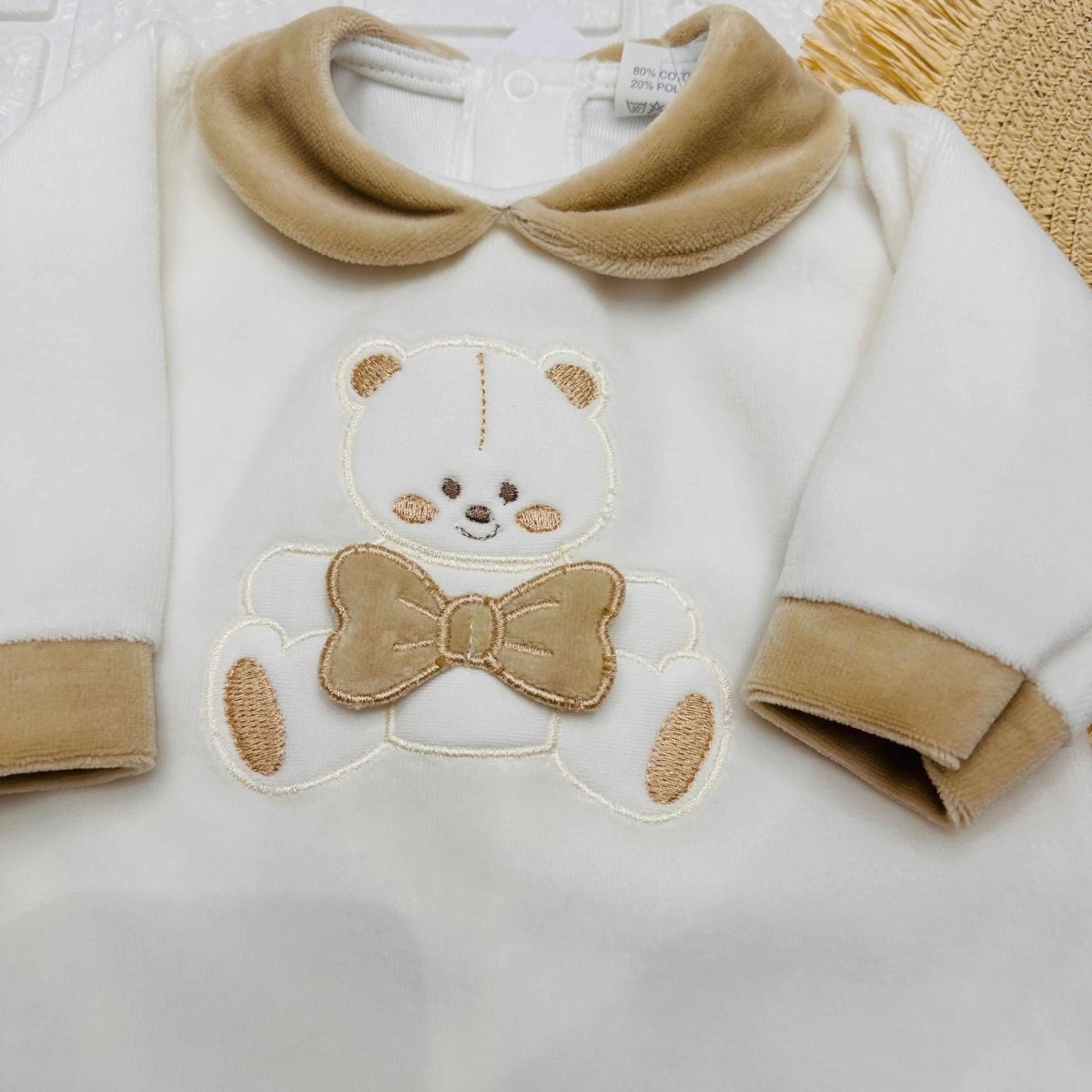 Tutina ciniglia orso bianco beige 30411 - Piccole Canaglie - PC22317