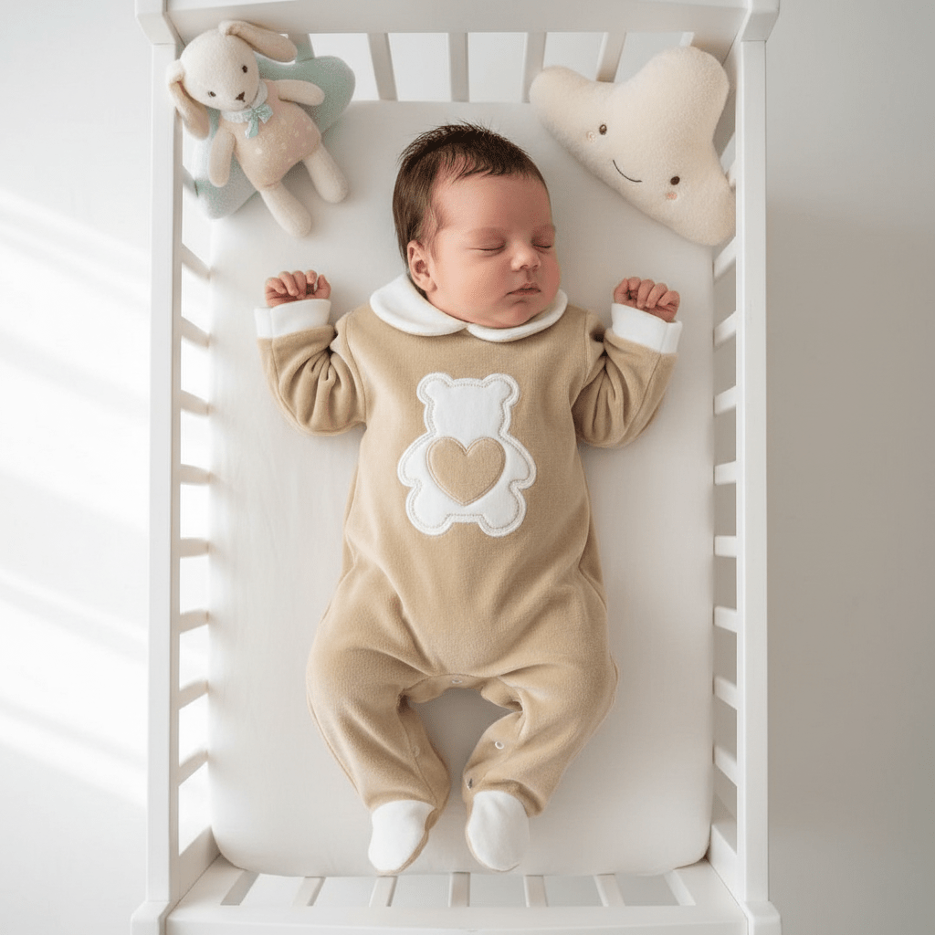Tutina Ciniglia Orso Cuoricino Beige 30509 - Piccole Canaglie - PC29489