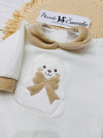Tutina Ciniglia Orso Fiocco Beige 30514 - Piccole Canaglie - PC28597