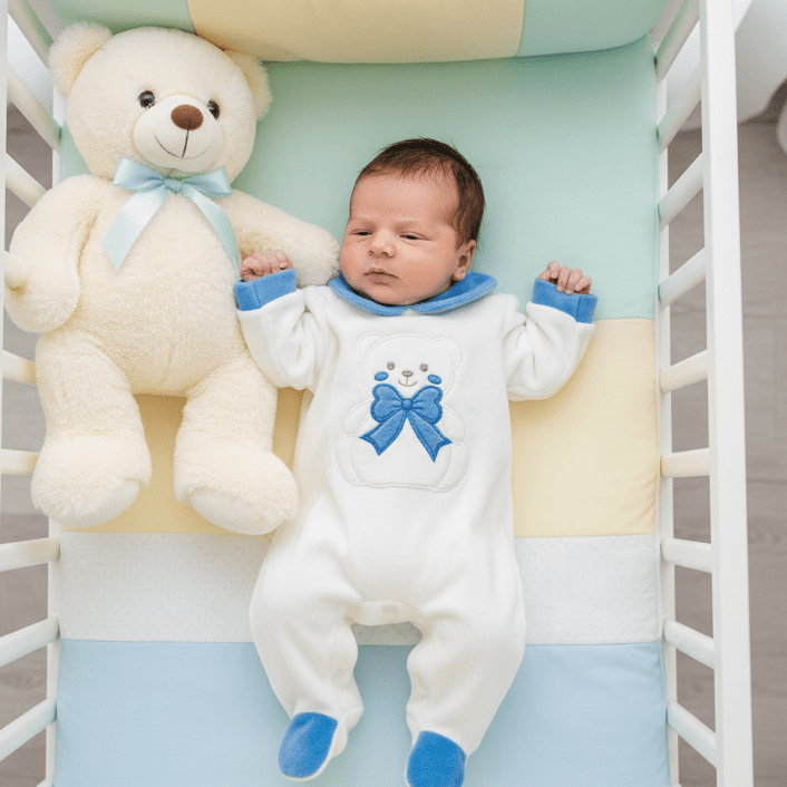 Tutina Ciniglia Orso Fiocco Blu Oceano 30514 - Piccole Canaglie - PC28591