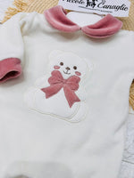 Tutina Ciniglia Orso Fiocco Rosa Antico 30514 - Piccole Canaglie - PC28588
