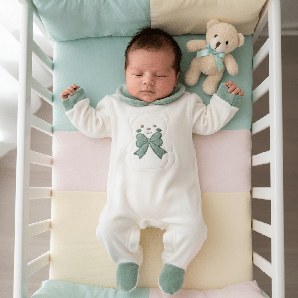 Tutina Ciniglia Orso Fiocco Verde 30514 - Piccole Canaglie - PC28594