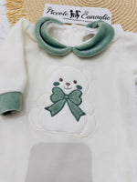 Tutina Ciniglia Orso Fiocco Verde 30514 - Piccole Canaglie - PC28594