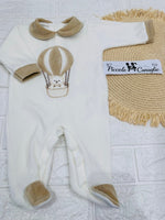 Tutina Ciniglia Orso Mongolfiera Beige 30524 - Piccole Canaglie - PC30032
