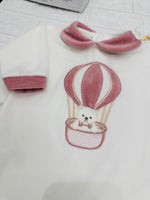 Tutina Ciniglia Orso Mongolfiera Lampone 30524 - Piccole Canaglie - PC30038