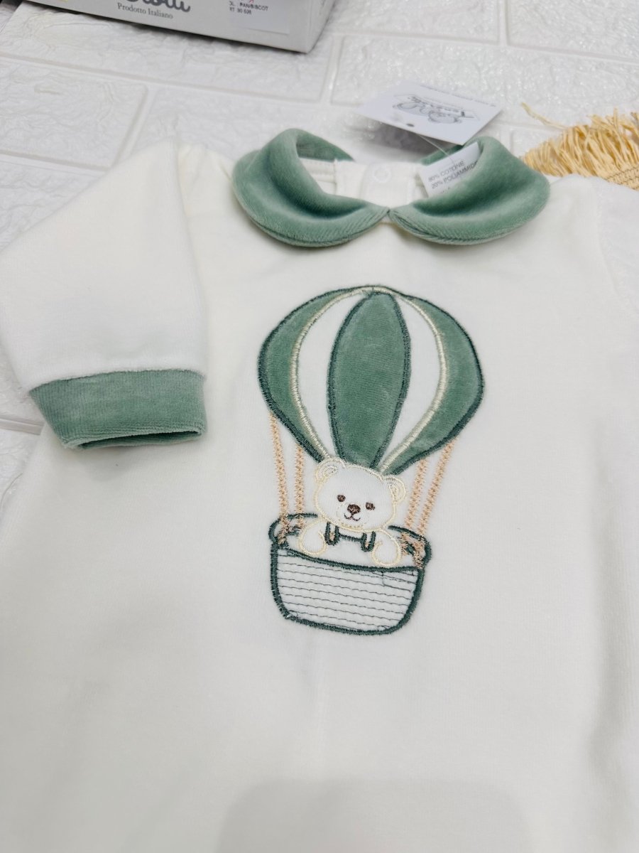 Tutina Ciniglia Orso Mongolfiera Verde 30524 - Piccole Canaglie - PC30035