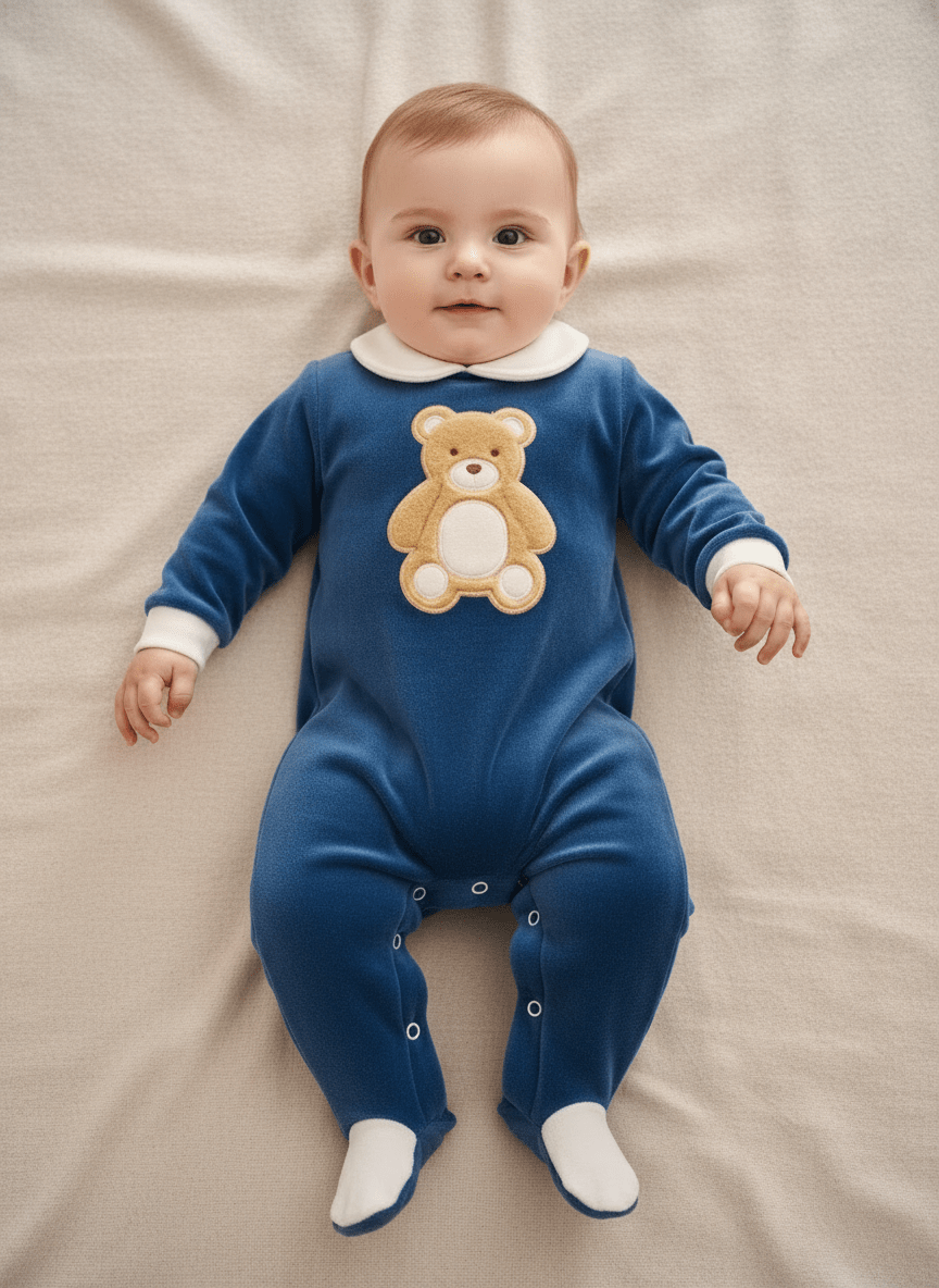 Tutina ciniglia orso Peluche blu 30407 - Piccole Canaglie - PC24032