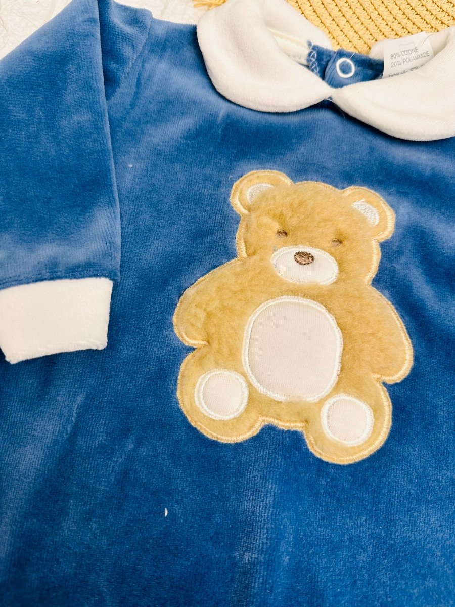 Tutina ciniglia orso Peluche blu 30407 - Piccole Canaglie - PC24032