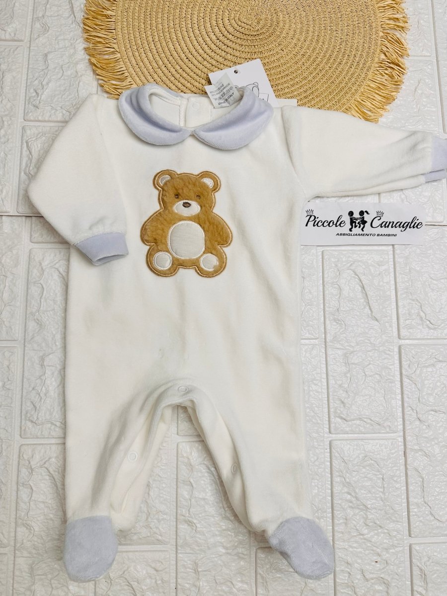 Tutina ciniglia orso Peluche celeste 30407 - Piccole Canaglie - PC24026