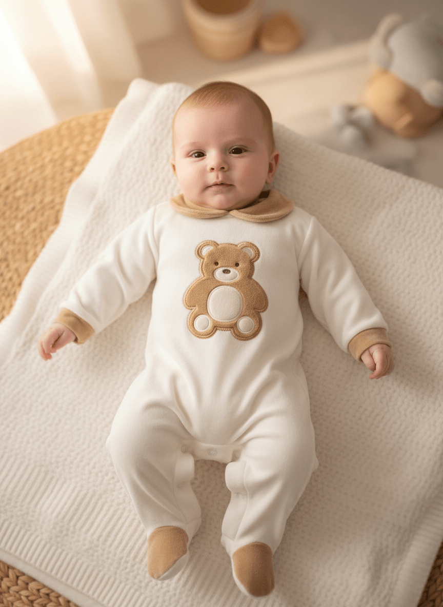 Tutina ciniglia orso Peluche panna 30407 - Piccole Canaglie - PC24029