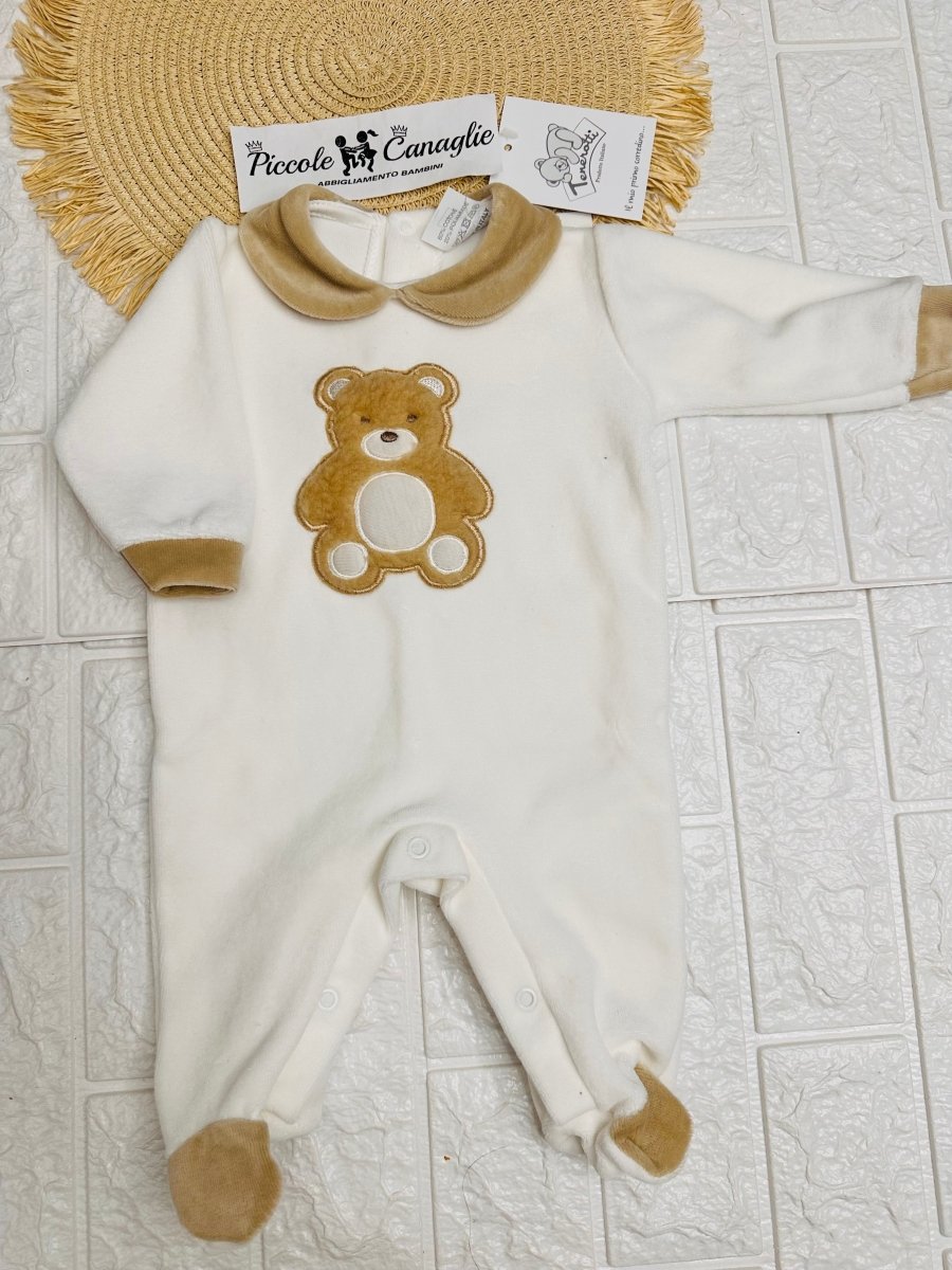 Tutina ciniglia orso Peluche panna 30407 - Piccole Canaglie - PC24029