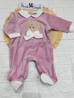 Tutina ciniglia rosa antico B548/2F - Piccole Canaglie - PC29942