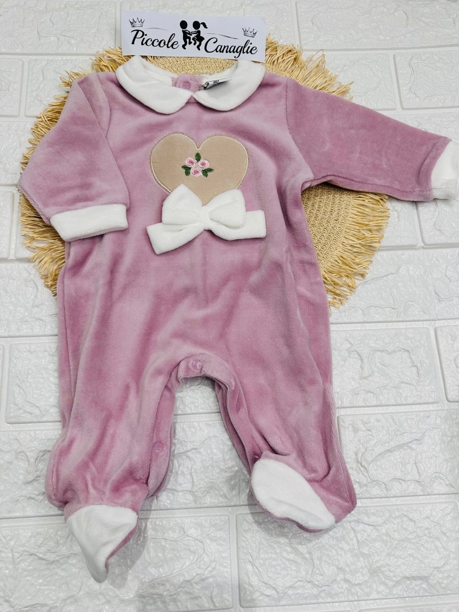 Tutina ciniglia rosa antico B548/2F - Piccole Canaglie - PC29942