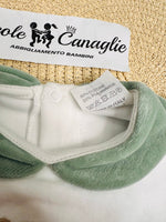 Tutina ciniglia Taschino quadri verde 30406 - Piccole Canaglie - PC24041