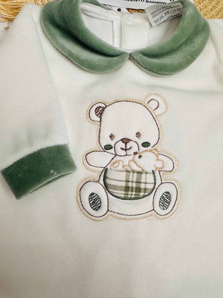 Tutina ciniglia verde 30408 - Piccole Canaglie - PC24020