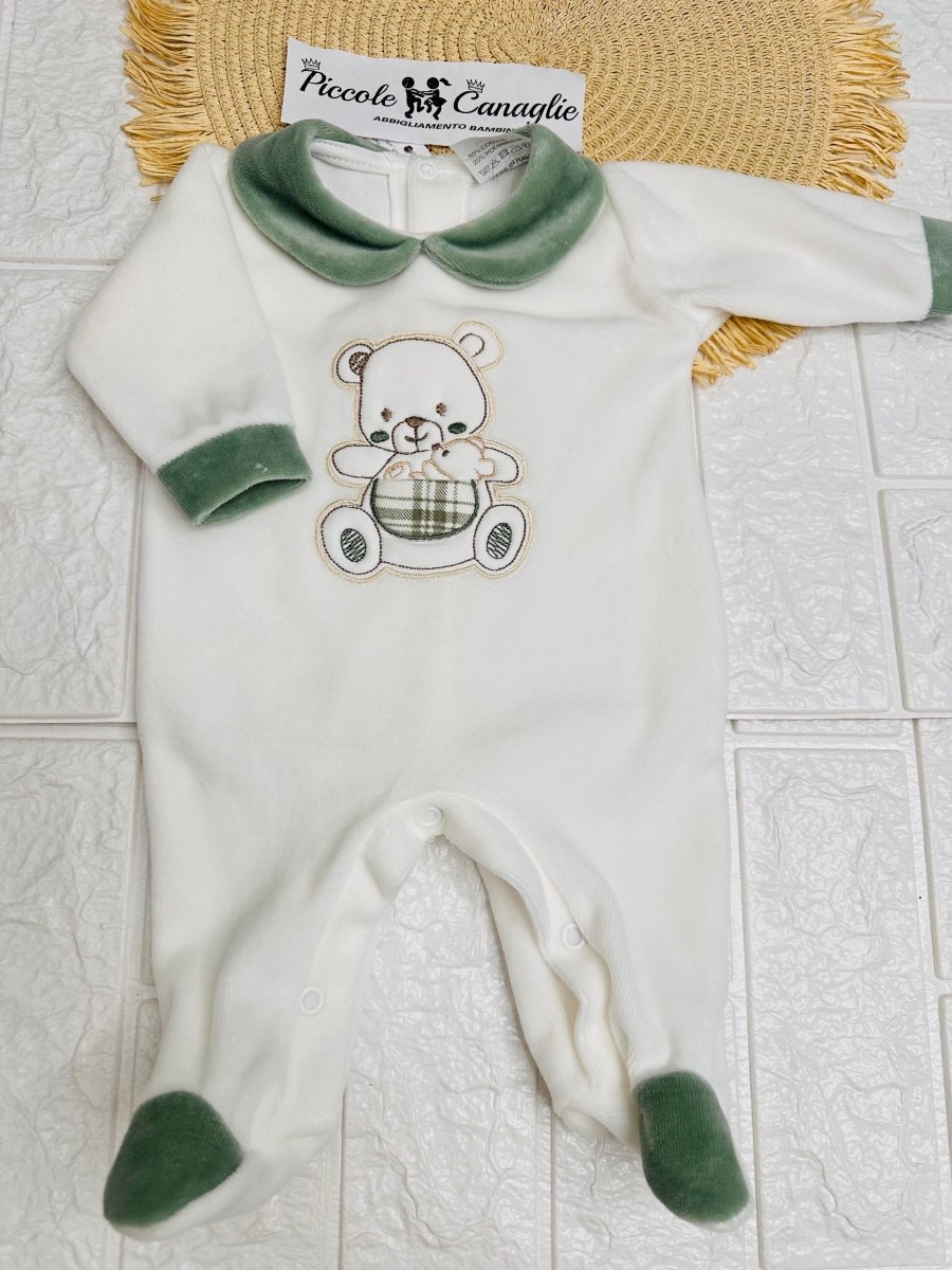 Tutina ciniglia verde 30408 - Piccole Canaglie - PC24020