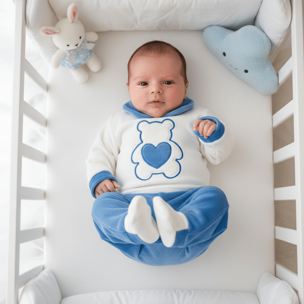 Tutina Completo Ciniglia Azzurro 31509 - Piccole Canaglie - PC29465