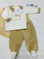 Tutina completo ciniglia cavallino beige 31512 - Piccole Canaglie - PC29593